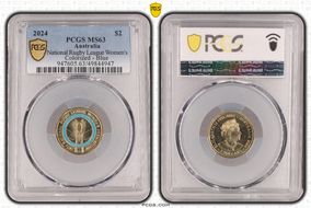 2024 $2 National Rugby League Women's Colorized - Blue MS63