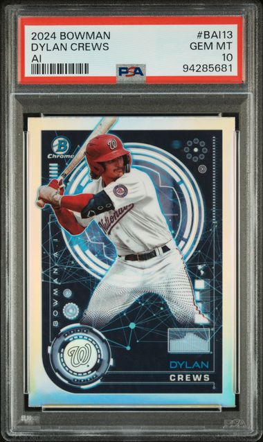 2024 Bowman Bowman Ai Dylan Crews #Bai13 Gem Mt 10 front