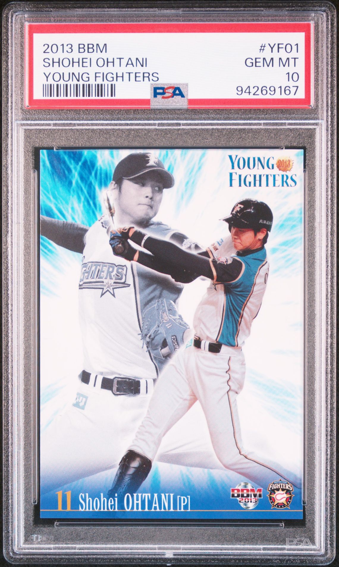 2013 BBM BBM HOKKAIDO NIPPON HAM YOUNG FIGHTERS #YF01 Shohei Ohtani front