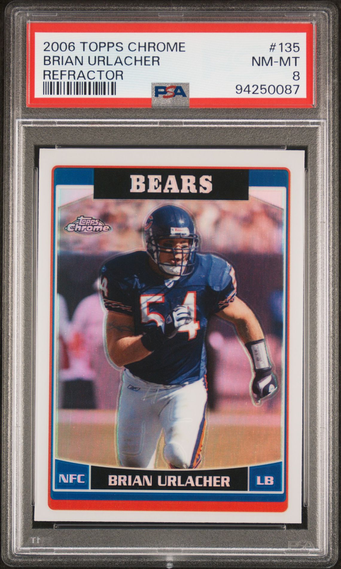 2006 Topps Chrome TOPPS CHROME REFRACTOR #135 Brian Urlacher front