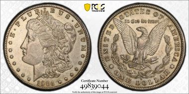 1901-S $1 AU53