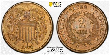 1870 2C AU58BN