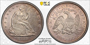 1866 50C WB-7 Motto MPD AU55