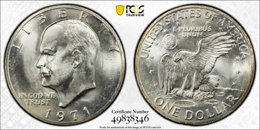 1971-S $1 Silver MS65