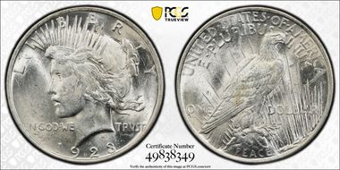 1923 $1 AU58