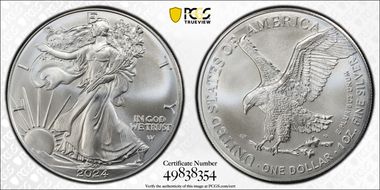 2024 $1 Silver Eagle MS69