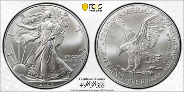 2023 $1 Silver Eagle MS70