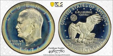 1974-S $1 Silver PR67DCAM