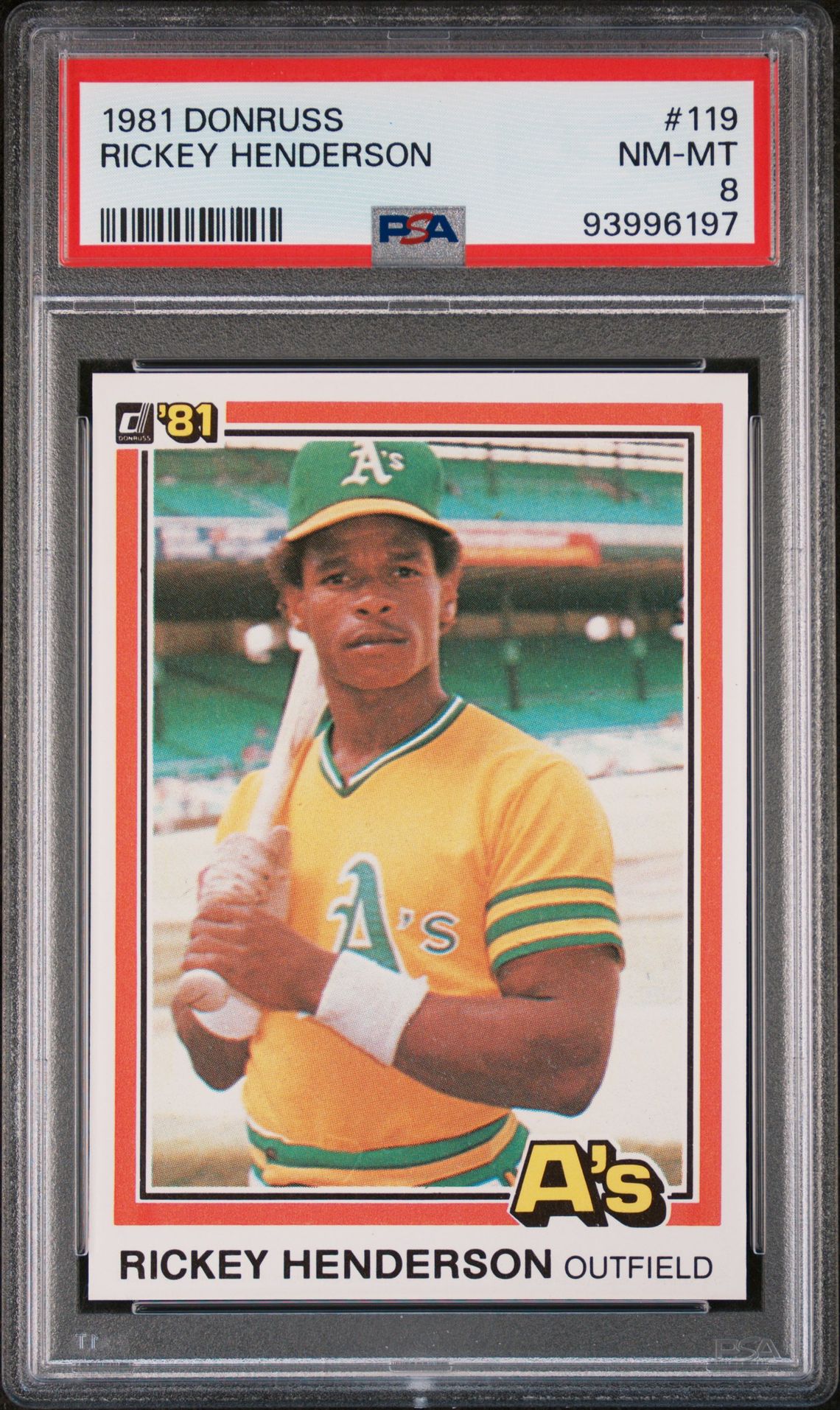 1981 Panini DONRUSS #119 Rickey Henderson front
