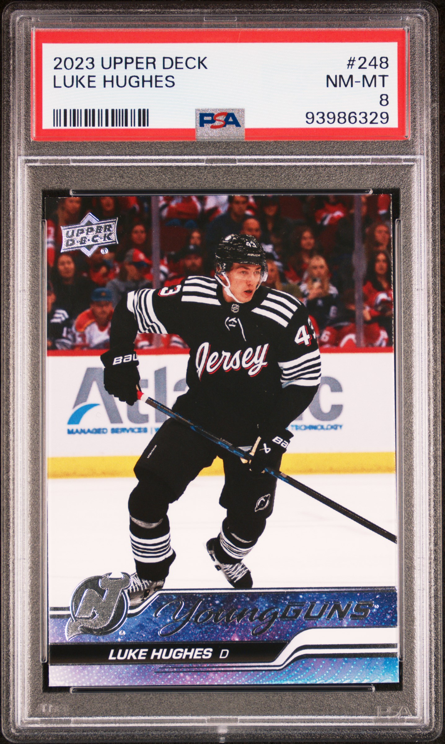 2023 Upper Deck Luke Hughes #248 Nm-Mt 8 front