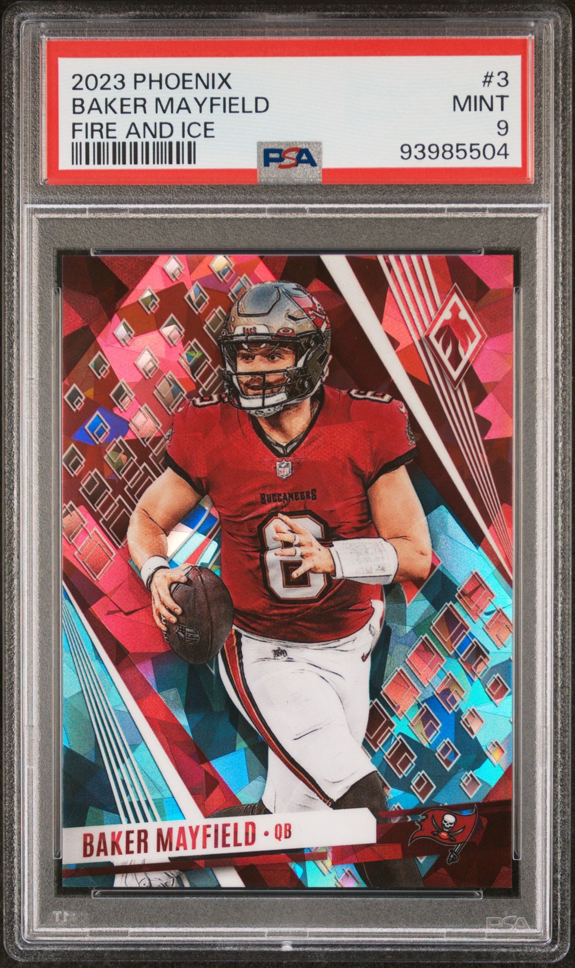 2023 Panini Phoenix Baker Mayfield #3 (Fire And Ice) Mint 9 front