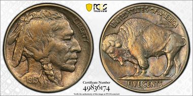 1913-D 5C Type 2 AU53