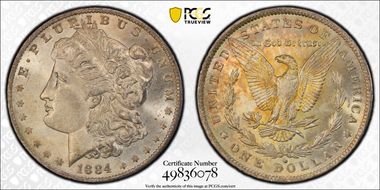 1884-O $1 MS62