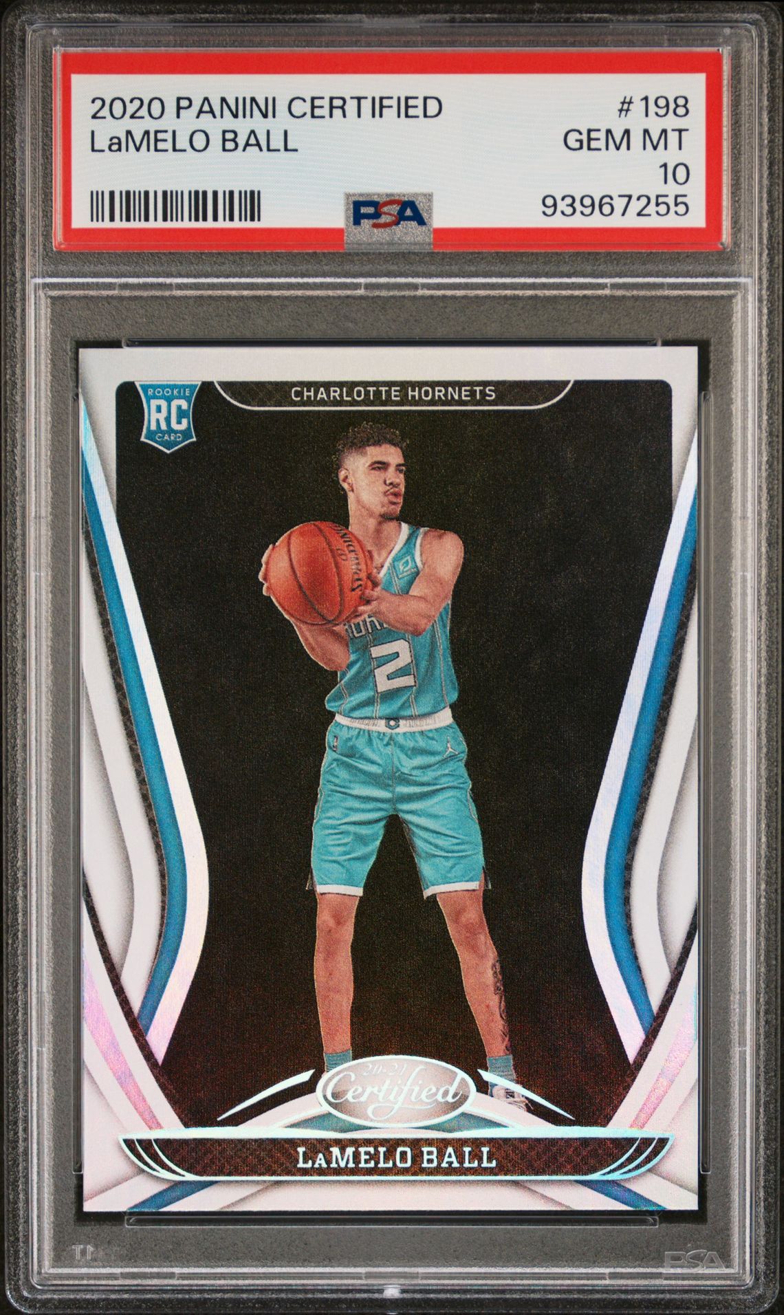 2020 Panini PANINI CERTIFIED #198 Lamelo Ball front