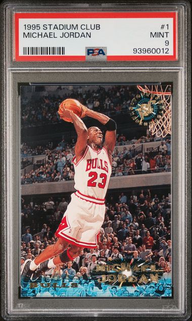 1995 Stadium Club Michael Jordan #1 Mint 9 front