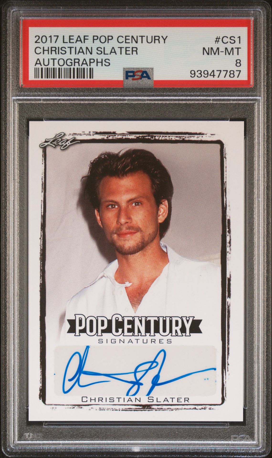 2017 Leaf LEAF POP CENTURY AUTOGRAPHS #CS1 Christian Slater front