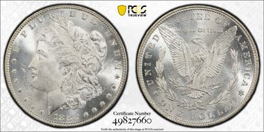 1882 $1 MS64