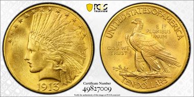1913 $10 MS64