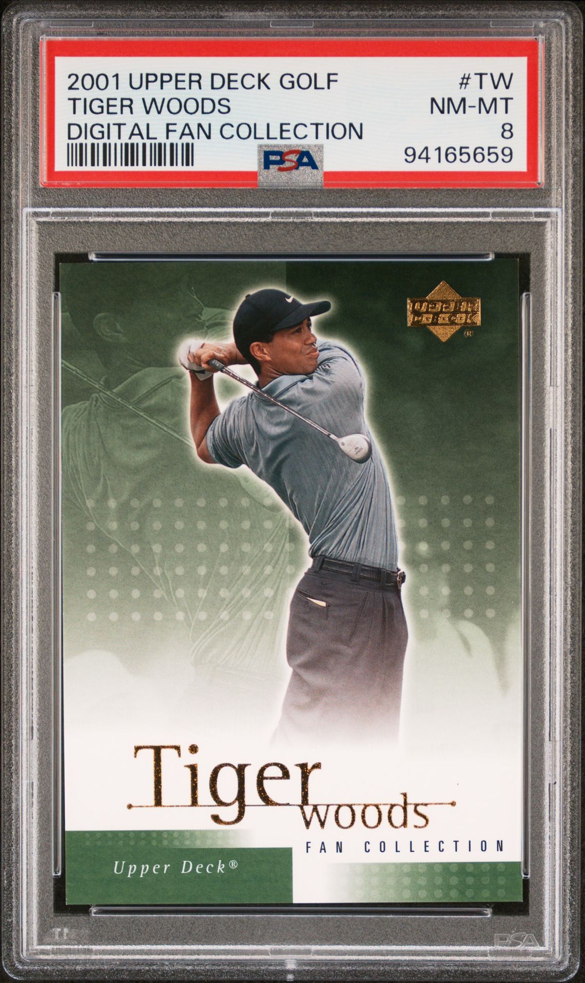 2001 Upper Deck UPPER DECK DIGITAL FAN COLLECTION #TW Tiger Woods front