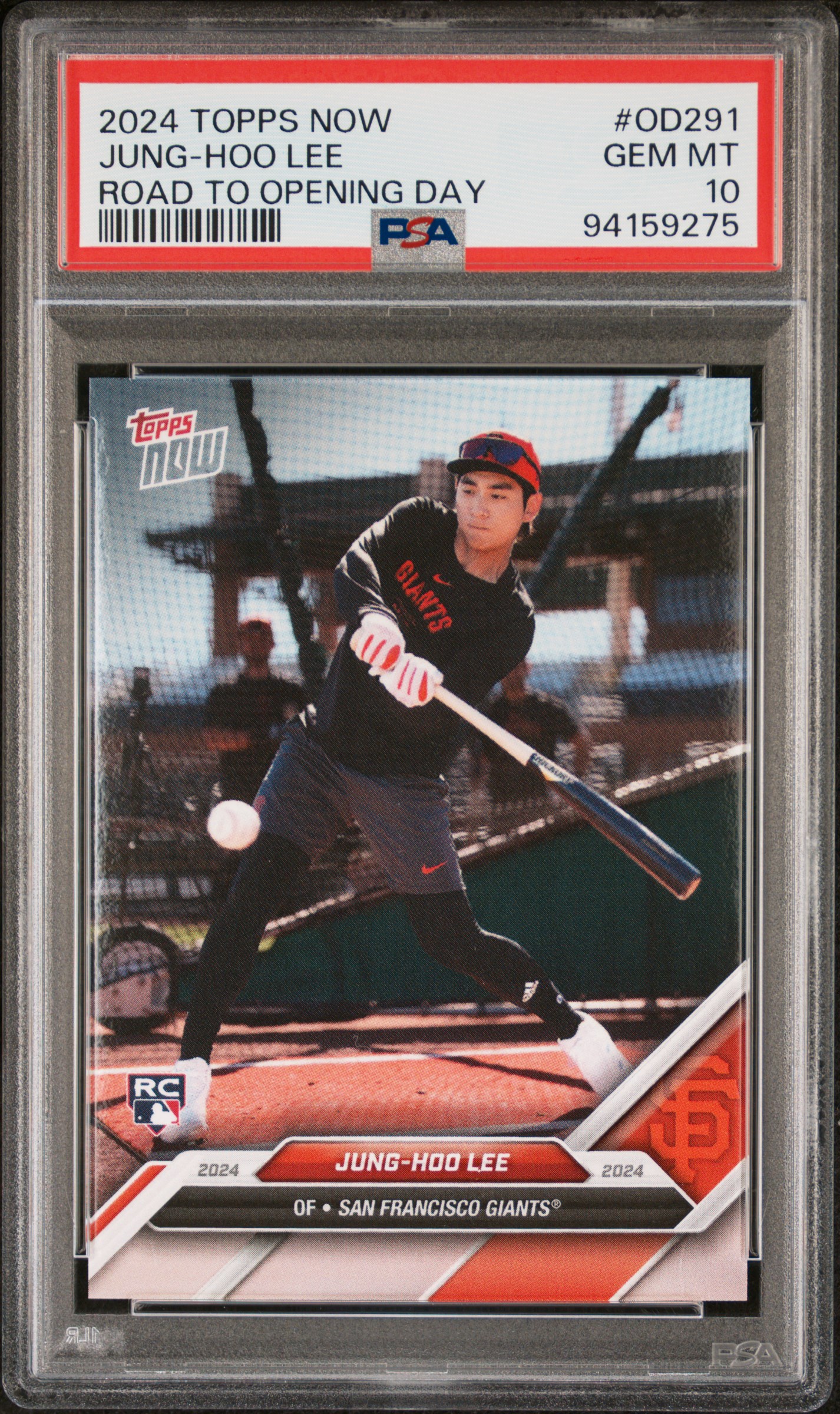 2024 Topps Now Road To Opening Day Jung-Hoo Lee #Od291 Gem Mt 10 front