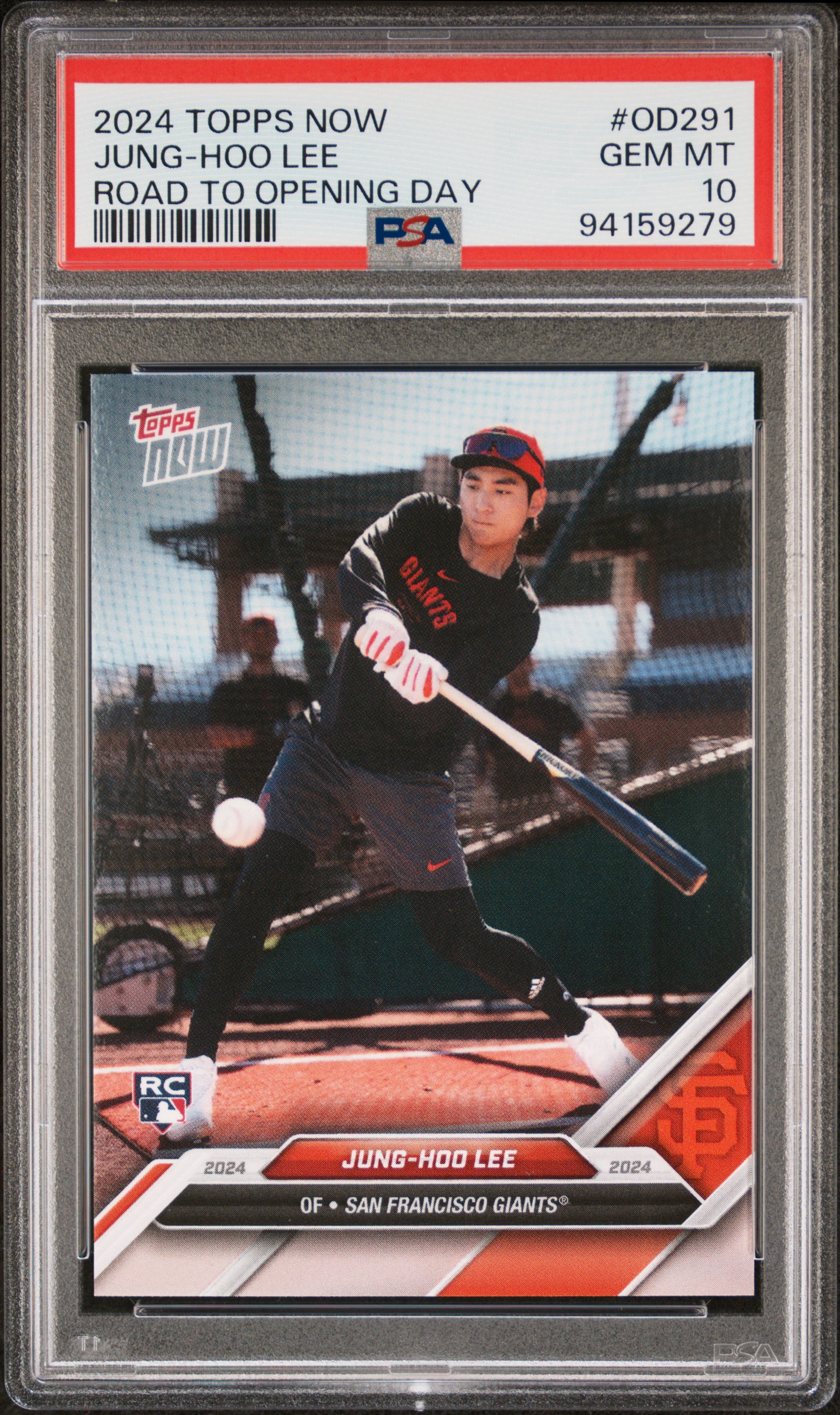 2024 Topps Now Road To Opening Day Jung-Hoo Lee #Od291 Gem Mt 10 front