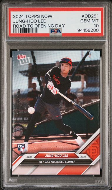 2024 Topps Now Road To Opening Day Jung-Hoo Lee #Od291 Gem Mt 10 front