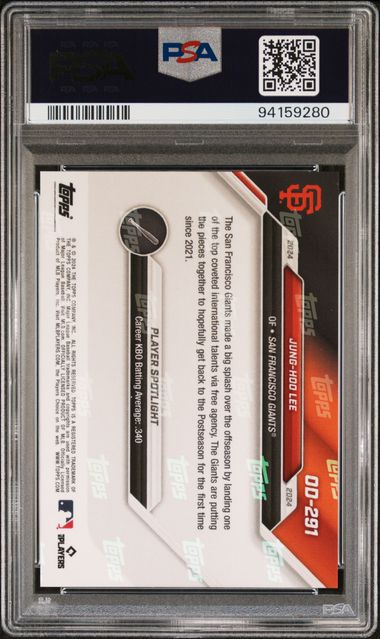 2024 Topps Now Road To Opening Day Jung-Hoo Lee #Od291 Gem Mt 10 back