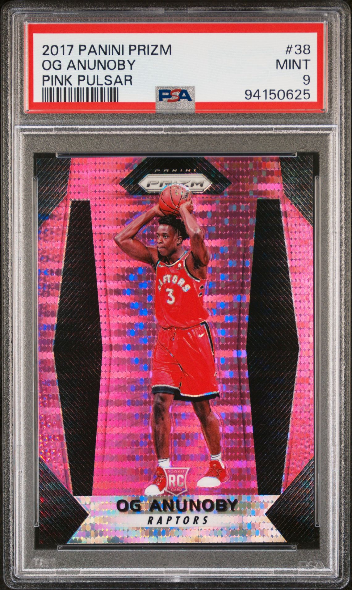2017 Panini PANINI PRIZM PINK PULSAR #38 Og Anunoby front