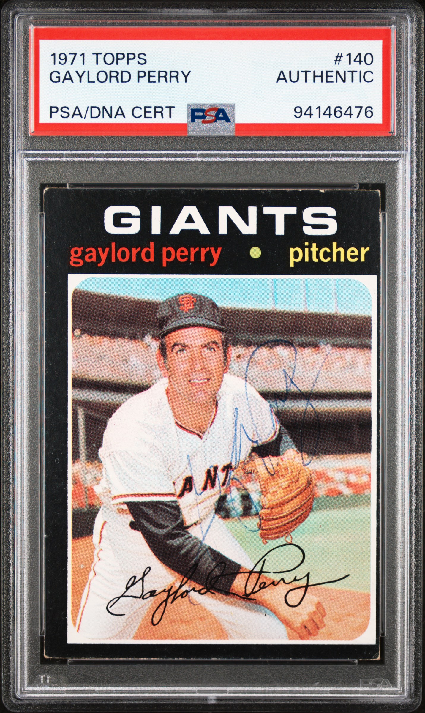 1971 Topps Gaylord Perry #140 front