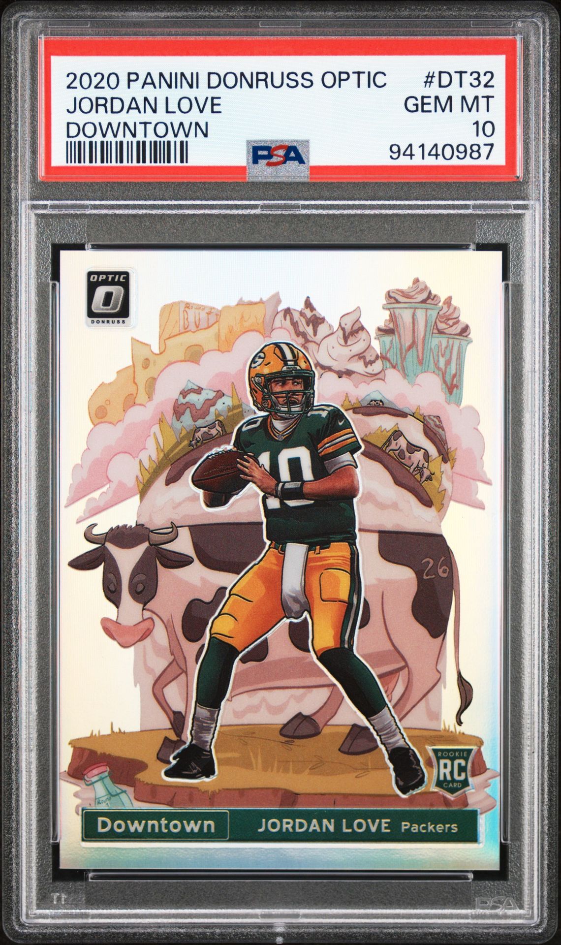 2020 Panini PANINI DONRUSS OPTIC DOWNTOWN #DT32 Jordan Love front