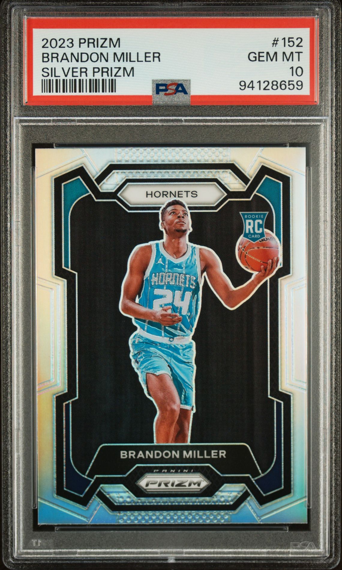 2023 Panini PANINI PRIZM SILVER PRIZM #152 Brandon Miller front