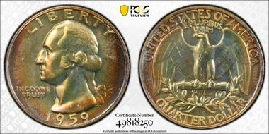 1959 25C PR66