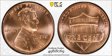 2021 1C Shield MS68RD