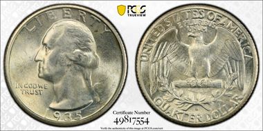 1935-S 25C MS63