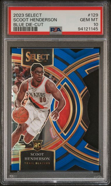 2023 Panini Select Blue #129 Scoot Henderson front