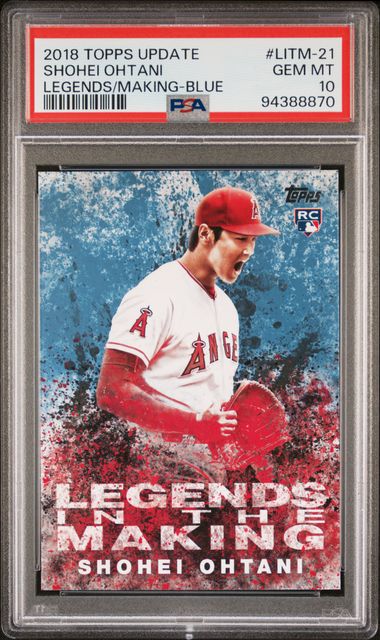 2018 Topps LEGENDS/MAKING-BLUE #LITM-21 Shohei Ohtani front