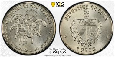 1985 Peso F.A.O. - Year of the Forest MS68