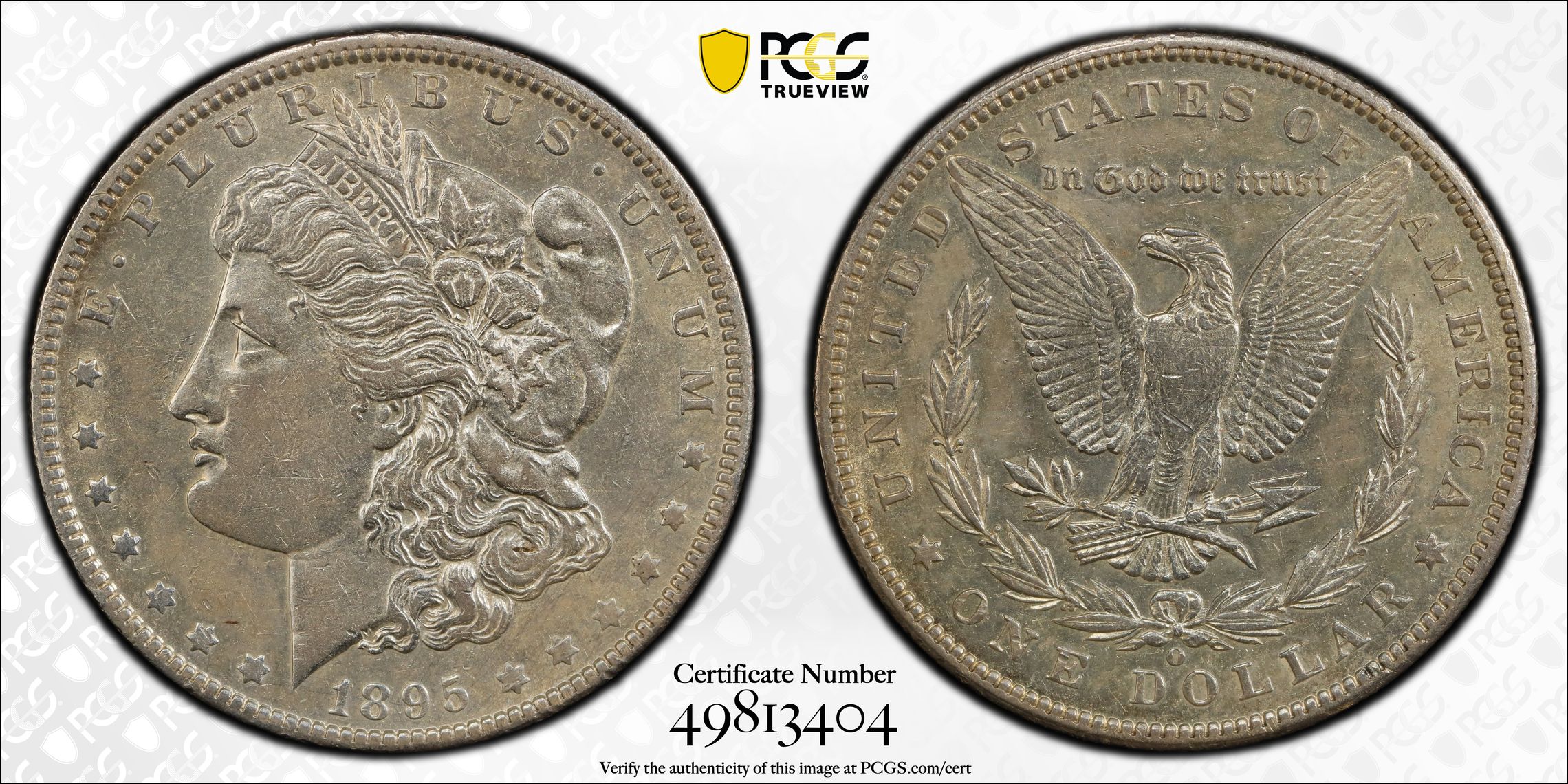 1895-O $1 AU50 PCGS