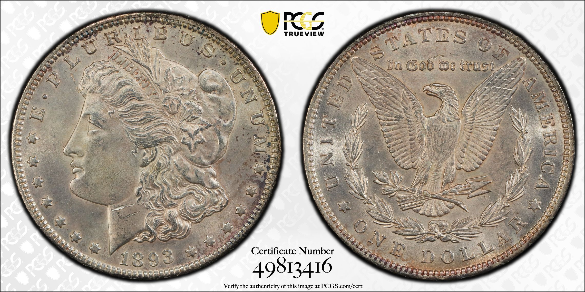 1893 $1 PCGS Genuine