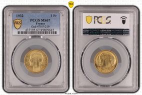 1932 1 Fr Gad-470 F-219 MS67