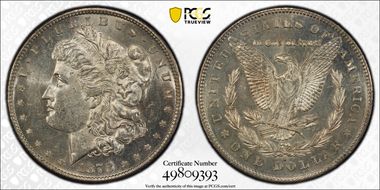1878-S $1 MS61