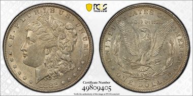 1882 $1 AU50