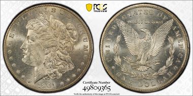 1901-O $1 MS62