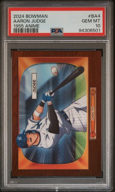 2024 Bowman 1955 Bowman Anime Aaron Judge #Ba4 Gem Mt 10 front