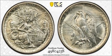 1934 50C Texas MS66