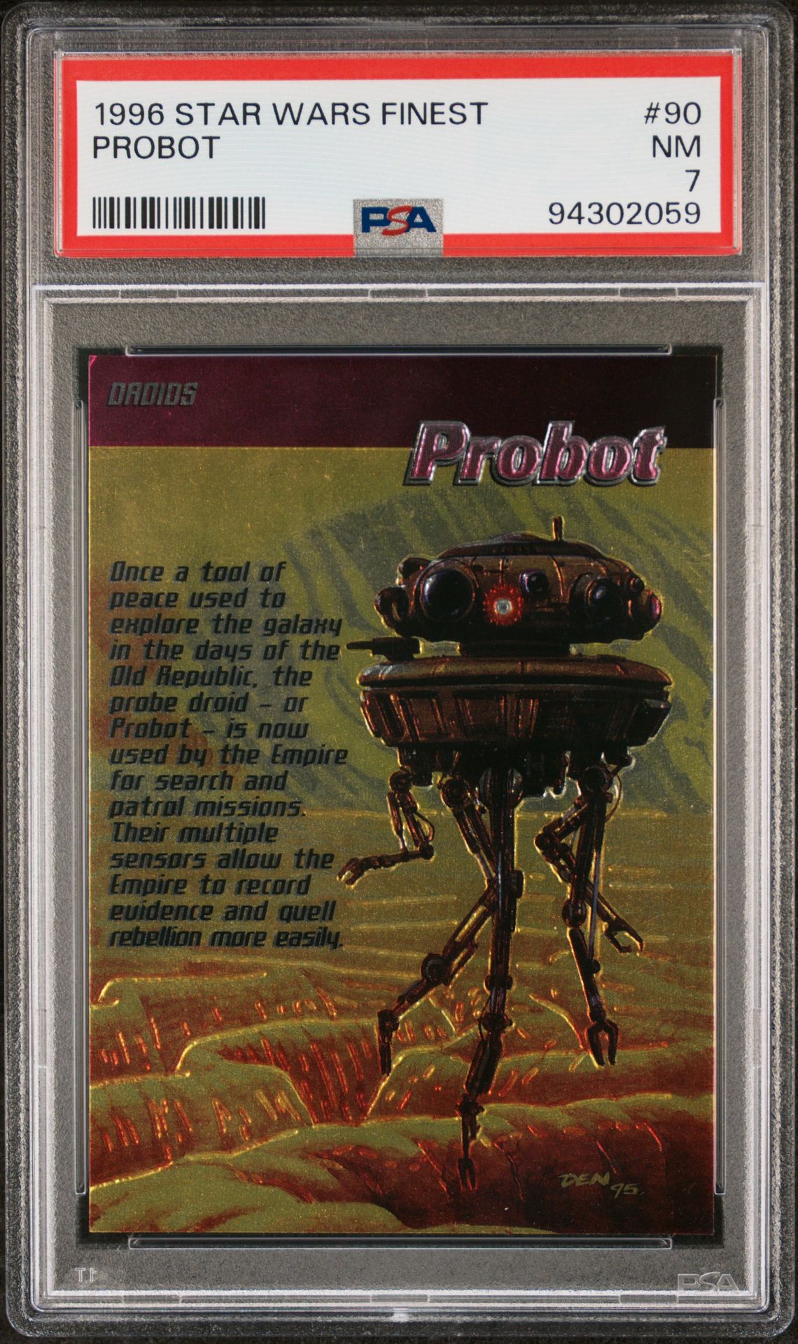 1996 Star Wars STAR WARS FINEST #90 Probot front