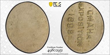 (1898) Elongated M&D-2 Omaha Expo MS62