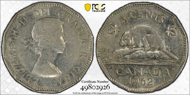 1962 5C Double Date AU55