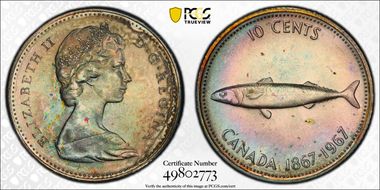 1967 10C 0.800 Ag MS64