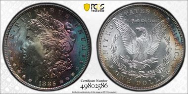 1885 $1 MS64